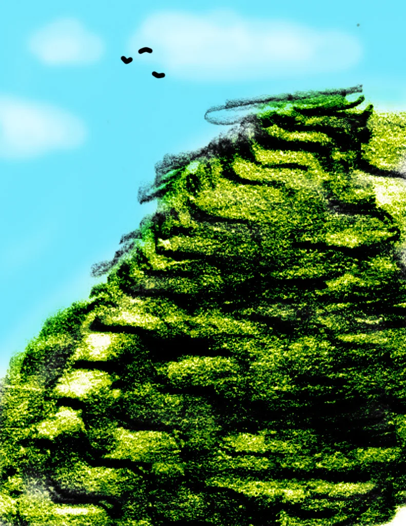 Heavenly Ascent artwork from the Frottage series