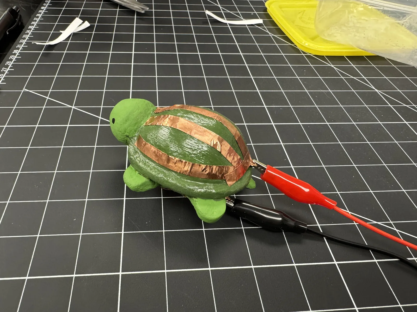 Clay turtle sculpture used for the Sheldon project