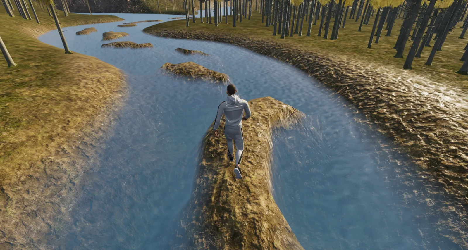 Forest exploration scene from Spirit Camper